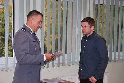 Mikołów: Komendant powitał nowych policjantów [ZDJĘCIA]