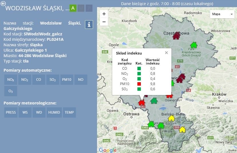 Wskaźniki w szeregu miast są alarmujące