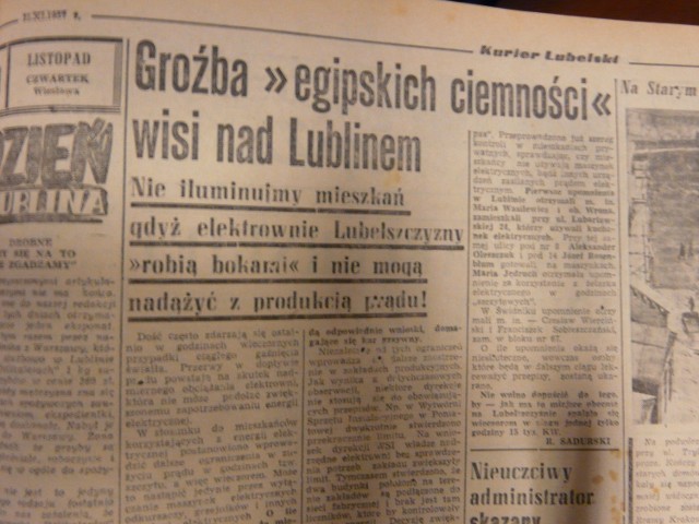 Kurier Lubelski z 21 listopada 1957 roku.
