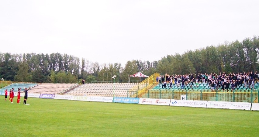 Kibice na meczu  Rozwój Katowice - GKS Tychy 0:1