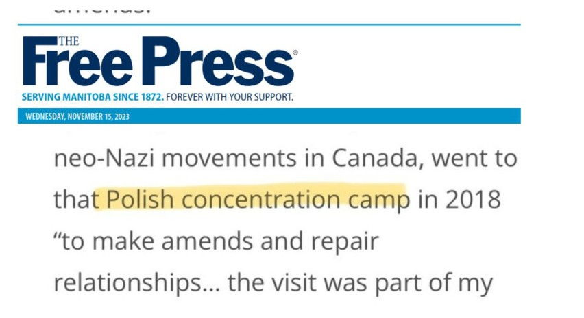 "Polskie obozy koncentracyjne" w kanadyjskim dzienniku! Skandal za oceanem