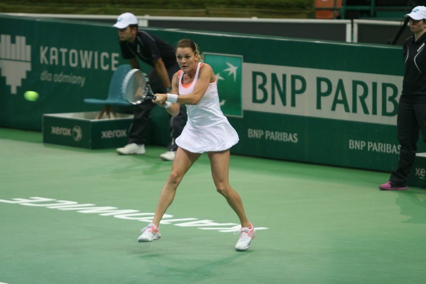*Agnieszka Radwańska na turnieju tenisowym BNP PARIBAS...