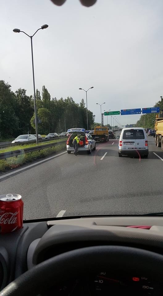 Wypadek na DK 86 Katowice - Tychy