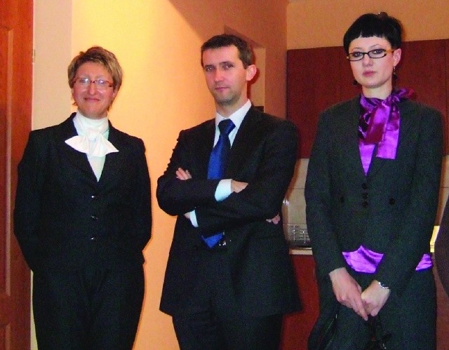 (Od lewej) Anna Niedbała, Grzegorz Partyka, Justyna Łada.
