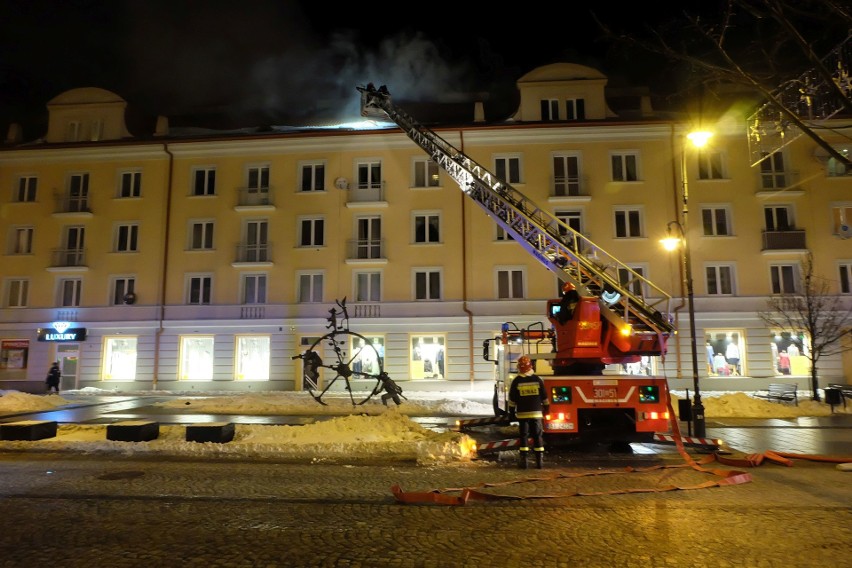 Pożar kamienicy przy ul. Lipowej 16 w Białymstoku