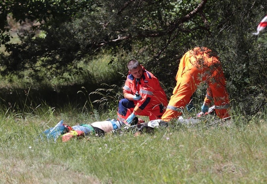 Wypadek na drodze Krosno Odrzańskie - Zielona Góra z 10...