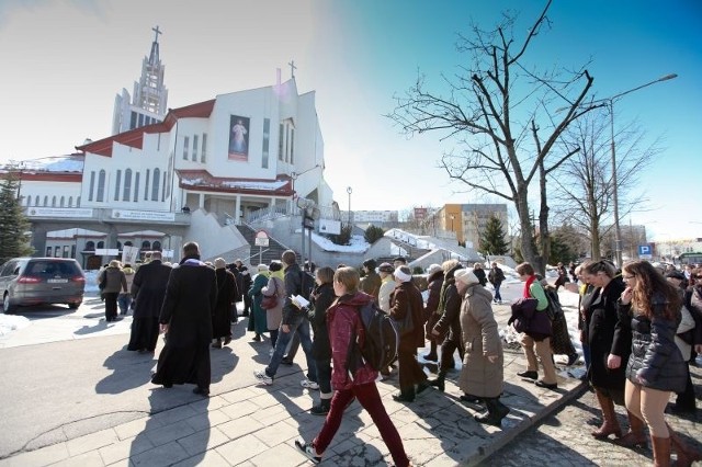 Pierwsza pielgrzymka do sanktuarium Miłosierdzia Bożego