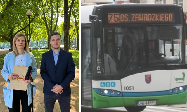 Konferencja Zielonych, autobus w Szczecinie