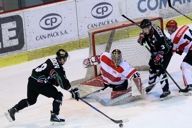 Rafał Radziszewski w jednym z finałowych meczów play-off z GKS Tychy