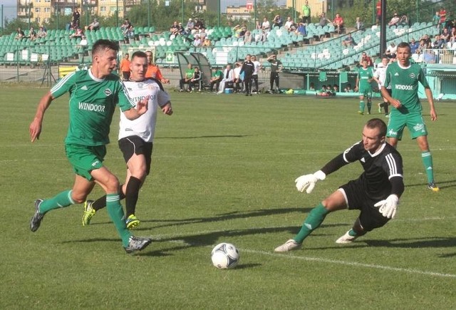 Paweł Wolski (z lewej) w barwach Radomiaka Radom