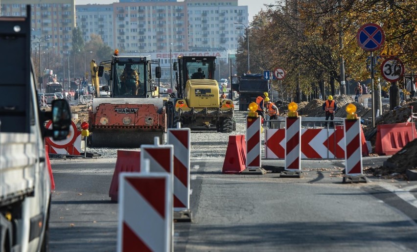 W ostatnich tygodniach dokończono rozbiórkę starych torowisk...