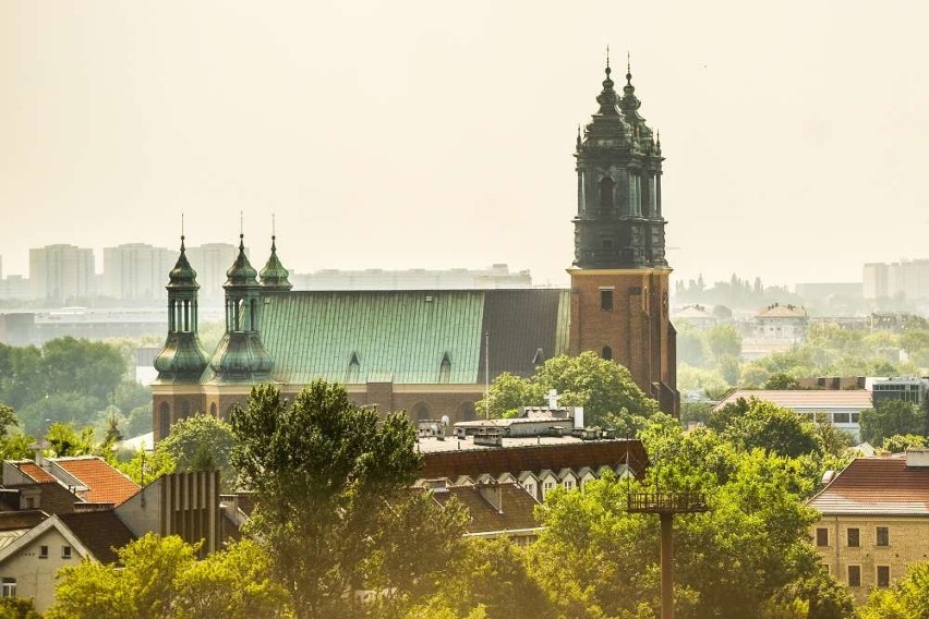 Panorama Poznania z wieży Elektrociepłowni Garbary