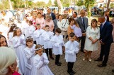 Pierwsza Komunia Święta w parafii Nawiedzenia Najświętszej Maryi Panny w Bukównie w gminie Radzanów. Zobacz zdjęcia