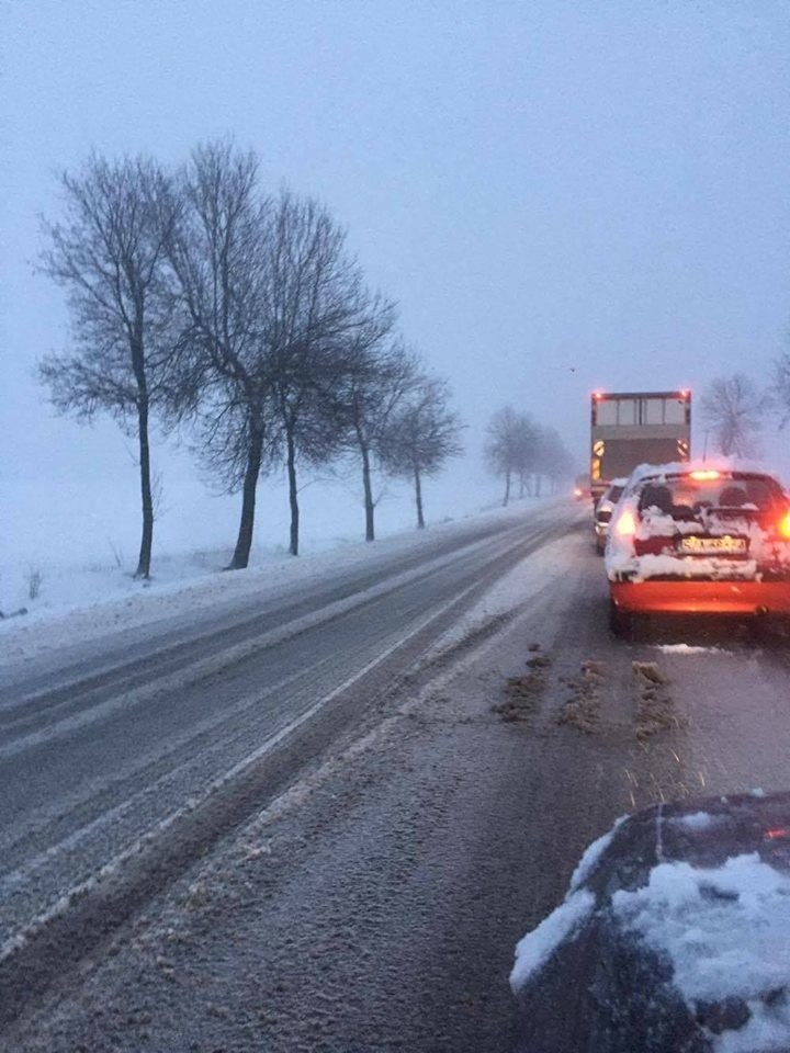 Zima sparaliżowała drogi powiatu zawierciańskiego