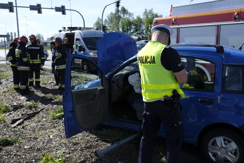 Na skrzyżowaniu Trasy Średnicowej i ulicy Chrobrego doszło...