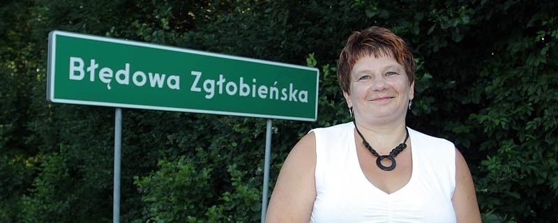 Wiesława Szczepanik, sołtys Błędowej Zgłobieńskiej w gminie...
