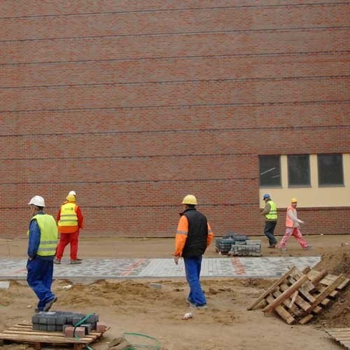 Na terenie budowy Centrum Handlowego Forum doszło do wypadku.