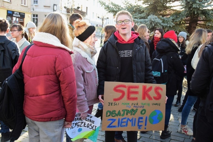 Młodzieżowy Strajk Klimatyczny na Rynku w Inowrocławiu [zdjęcia, wideo]