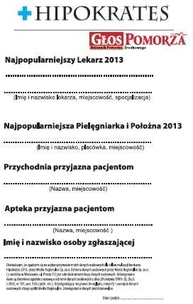 Plebiscyt Hipokrates 2013: Jesteś wdzięczny lekarzowi lub pielęgniarce? Zgłoś ich!