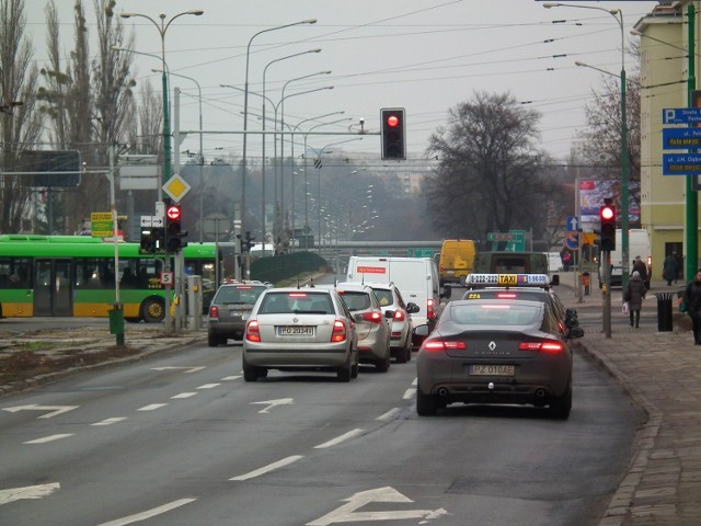 Mniejszy ruch jest na Arciszewskiego, Przybyszewskiego, Dąbrowskiego i Obornickiej