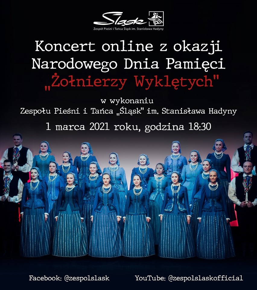 Koszęcin. Koncert internetowy ku czci Żołnierzy Wyklętych