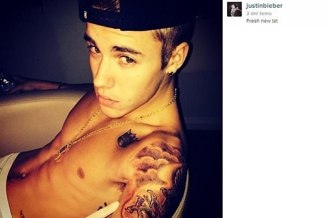 Nowy tatuaż Justina Biebera
(fot. screen Instagram)