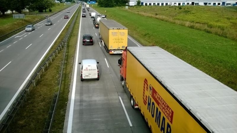 Autostrada A4 pod Wrocławiem mocno zakorkowana (ZDJĘCIA)