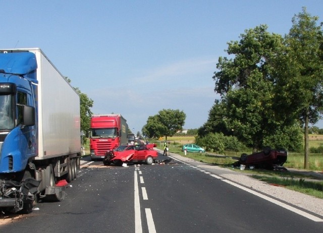 Droga w Małęczynie była zablokowana przez kilka godzin 