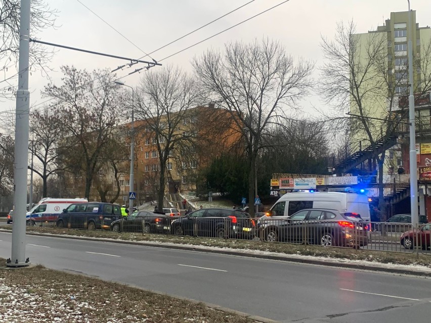 Lublin. Wypadek na przejściu dla pieszych. Występują utrudnienia w ruchu 