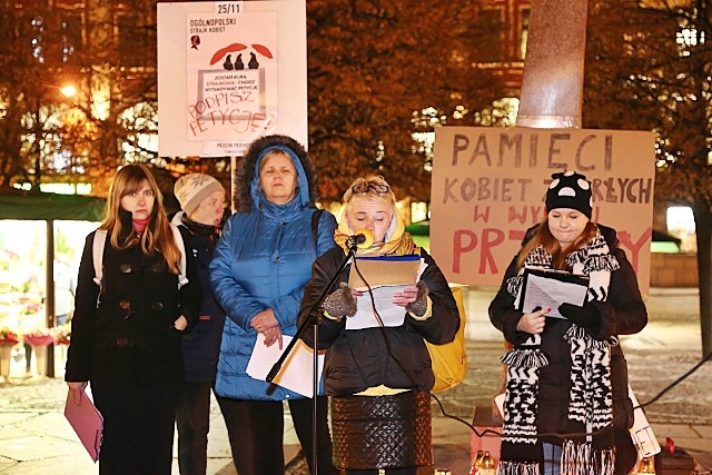 Plac Solny we Wrocławiu: Protest w obronie maltretowanych kobiet