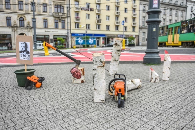 Stop wycince - protest w Poznaniu