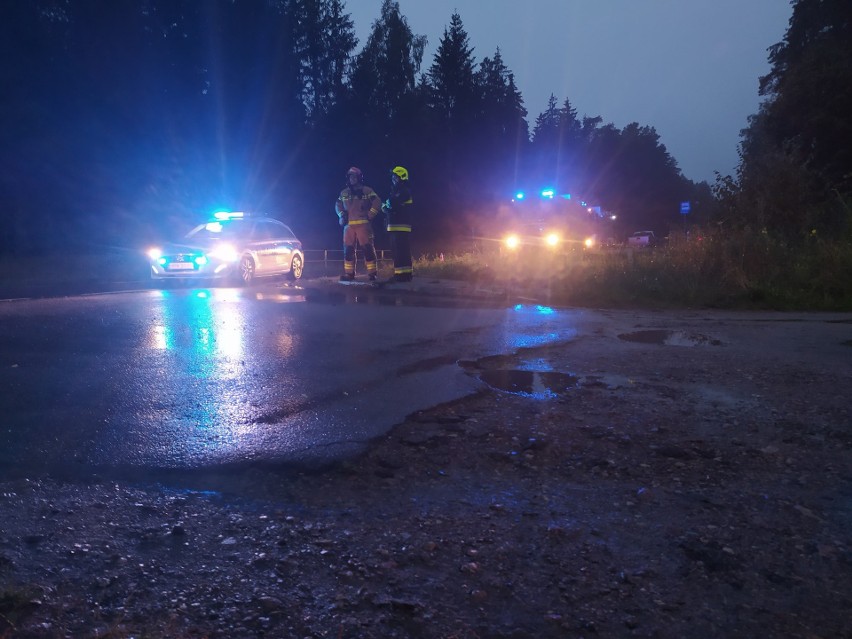 Supraśl. Wypadek hondy na drodze do Białegostoku