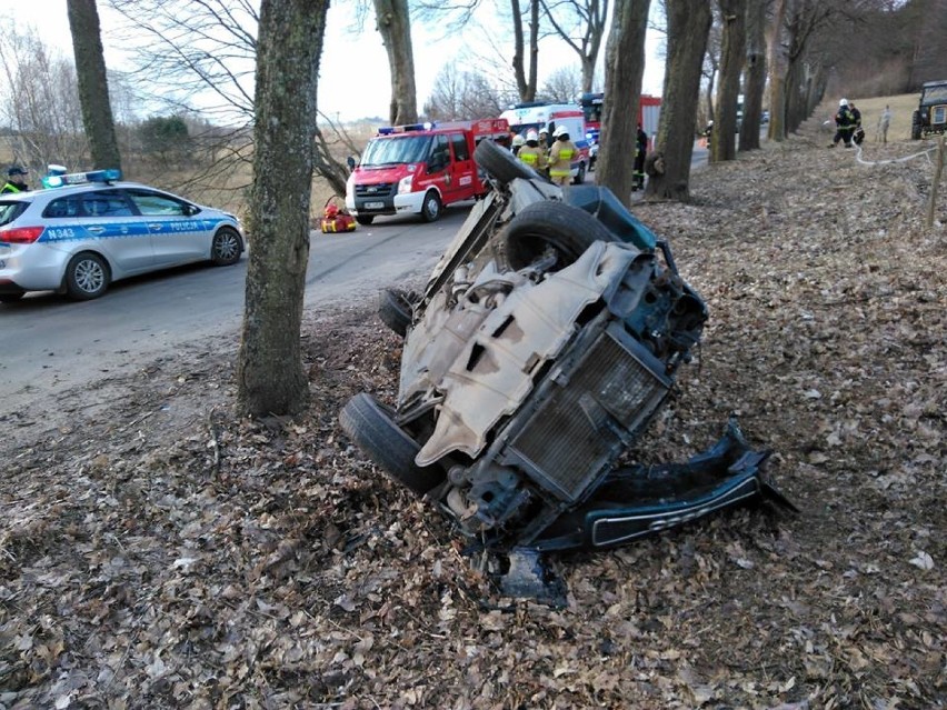 Bardzo poważny wypadek w Świchówku. Audi, którym podróżowała...