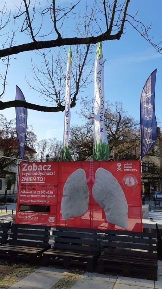 Badania jakości powietrza w Krzeszowicach w 2020 roku w...