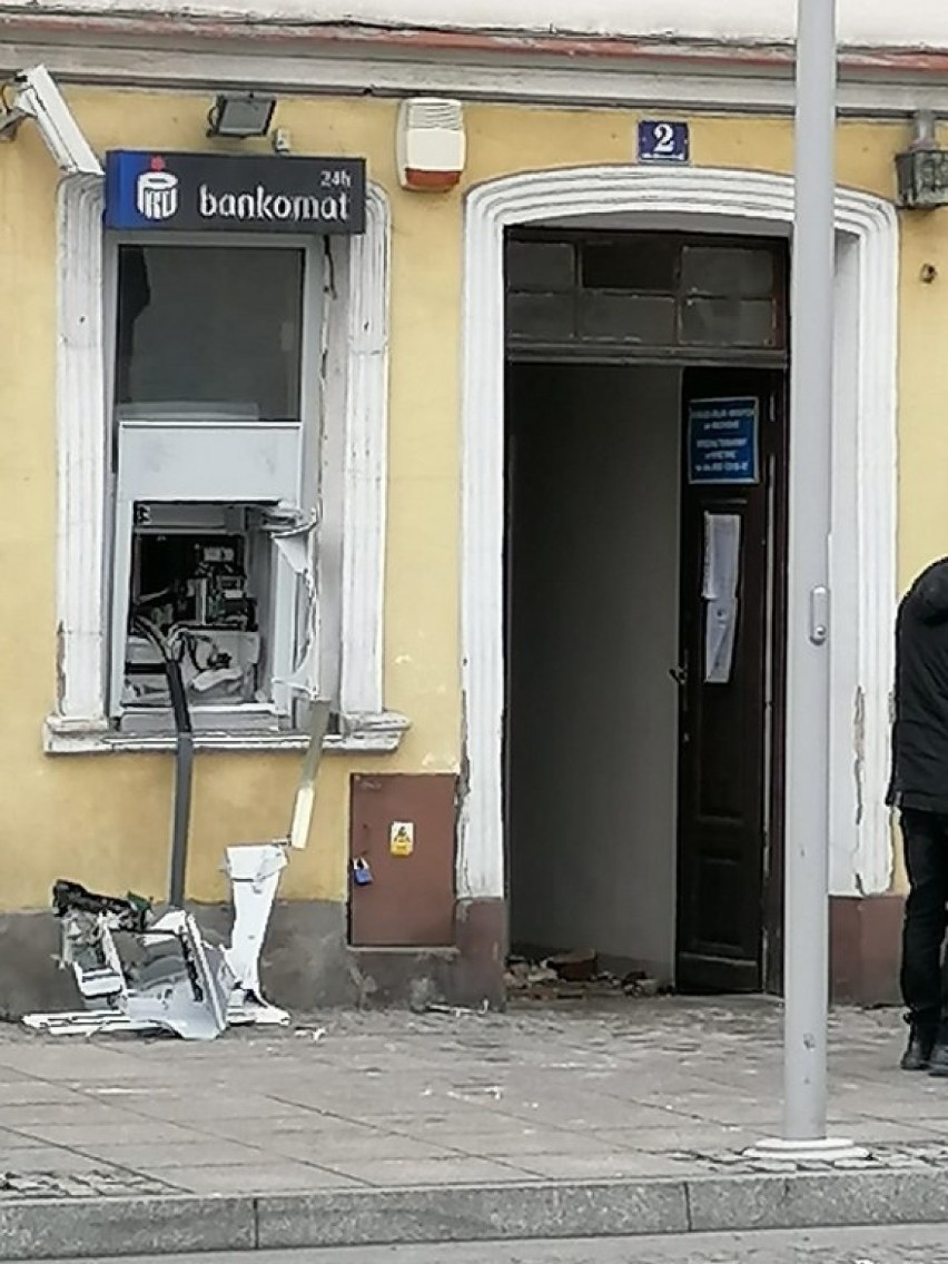 Na rynku w Rydzynie wysadzono bankomat.