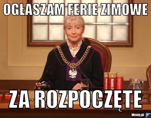 Ferie zimowe MEMY 2019. Nareszcie czas na odpoczynek! Zobacz...