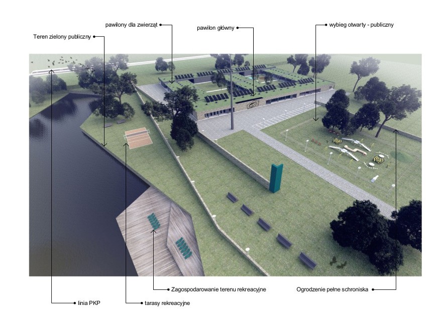 Schronisko dla Bezdomnych Zwierząt w Szczecinie. W końcu poznaliśmy projekt i szczegóły [WIZUALIZACJE]