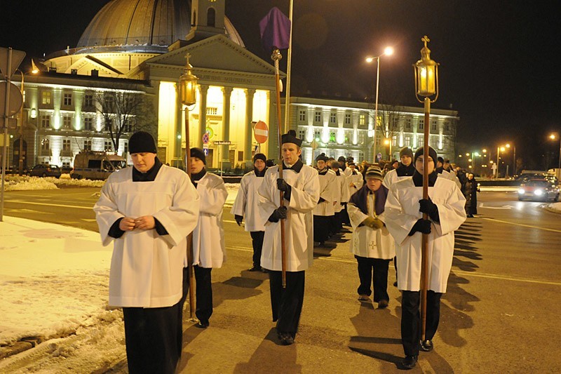 Trasa sobotniej procesji w przeddzień Wielkigo Tygodnia...