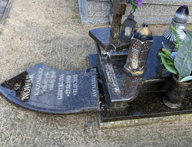 Do zdewastowania nagrobków w Świerczynie doszło  w nocy z piątku na sobotę. Nieznani sprawcy uszkodzili w różnym stopniu około 30 grobów.