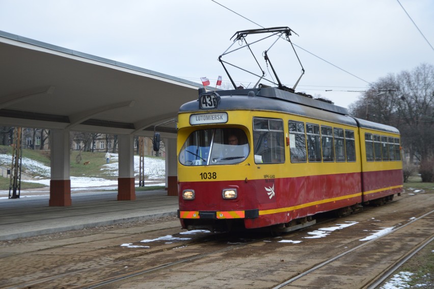 Ostatniu kurs tramwaju 43 do Lutomierska i Konstantynowa