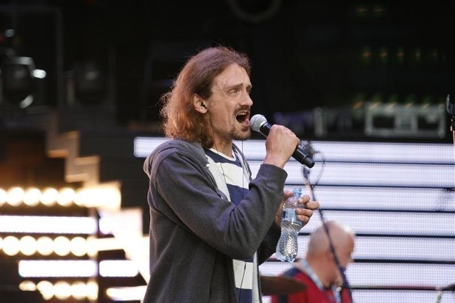 Gienek Loska podczas prób koncertu Superjedynek.