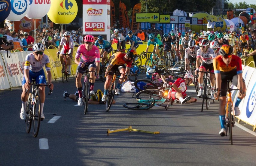 Wypadek na Tour de Pologne. Ciężko ranny kolarz Fabio...