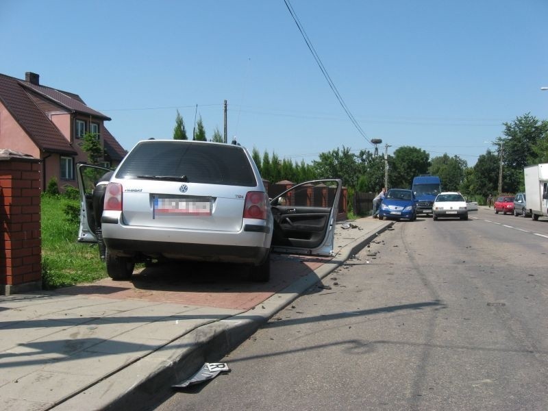 Wypadek w Kraśnianach k. Sokólki