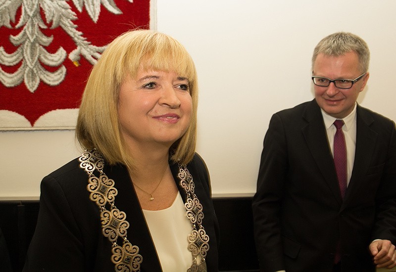 Krystyna Sokolińska, przewodnicząca RM w Darłowie