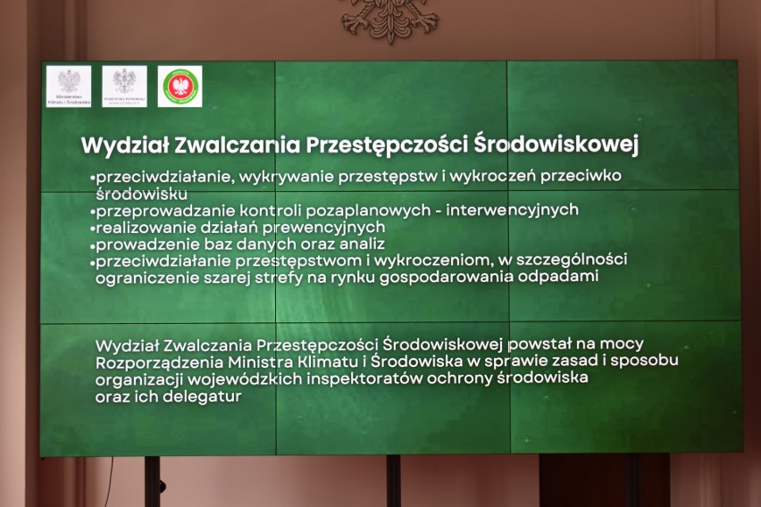 Na Pomorzu powołano wydział zwalczania przestępczości środowiskowej. Wiceminister Jacek Ozdoba: Taki wydział powstanie w każdym województwie