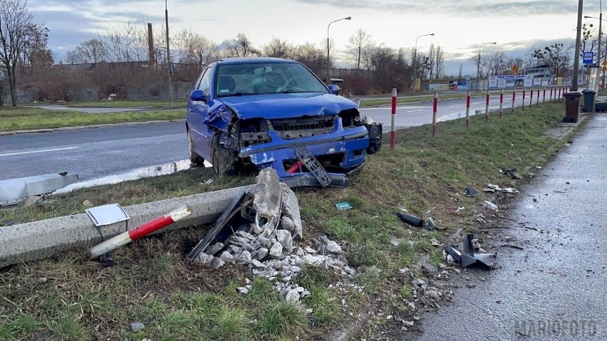 Wypadek na ul. Wschodniej w Opolu. 22-letnia kierująca miała...