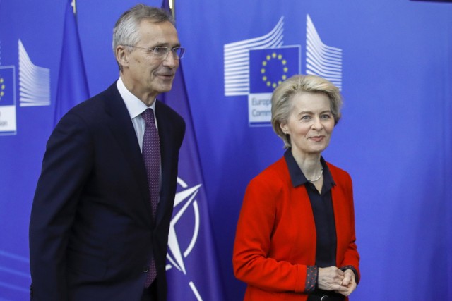 Jens Stoltenberg i Ursula von der Leyen podkreślili, że współpraca miedzy NATO i Unią Europejską jest ważniejsza niż kiedykolwiek wcześniej.