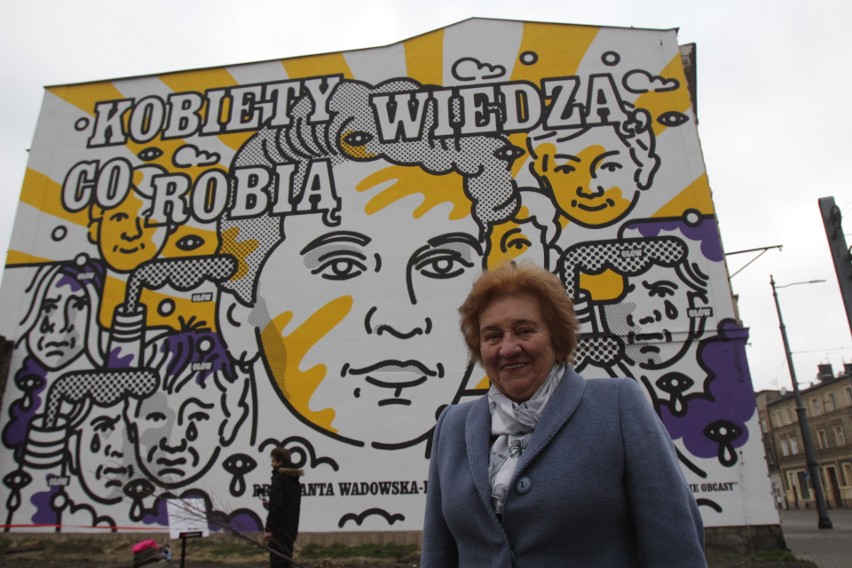 Mural dla doktor Jolanty Wadowskiej-Król w Katowicach