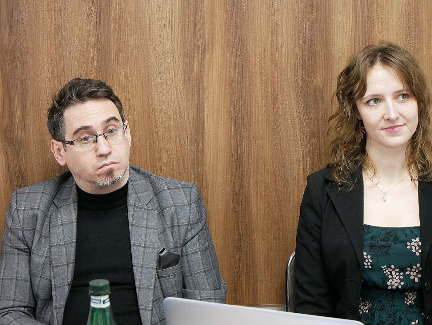 Podczas spotkania w Tarczku, od prawej: Marlena Płaska –...