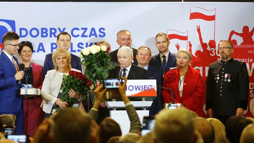 Jarosław Kaczyński w Sosnowcu na konwencji Prawa i...